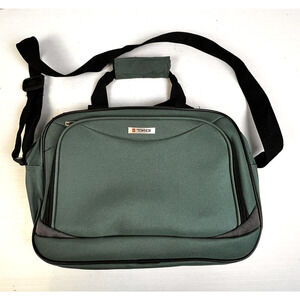 Tag Travel Laptop Bag Green Shoulder Crossbody Work School Luggage Satchel